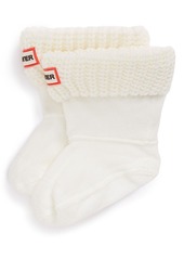 Hunter Cardigan Knit Cuff Welly Boot Socks in White at Nordstrom