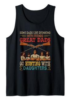 Hunter Great Dads Go Hunting With Daughters Four Cute Daughters Tank Top