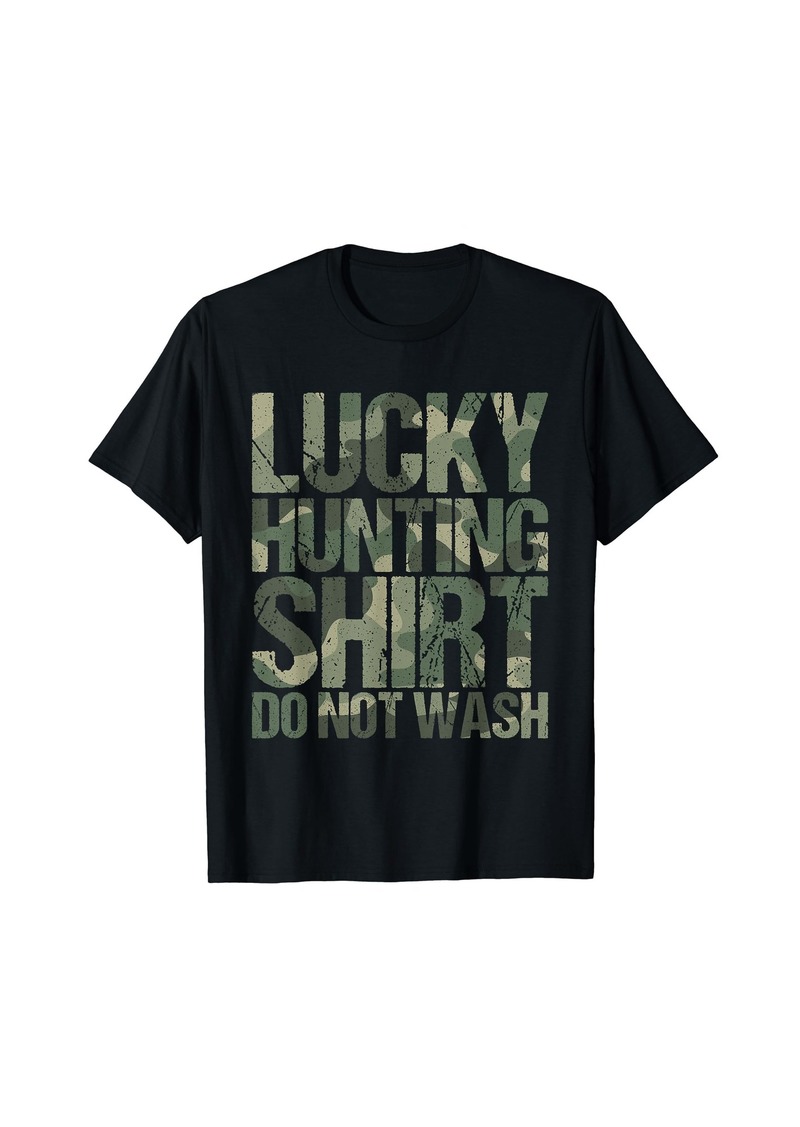 Hunter Deer Gift Funny Camouflage Lucky Huntig T-Shirt