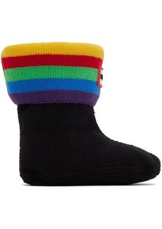 Hunter Kids Black & Multicolor Boot Socks