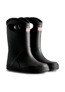 Hunter Kids' First Classic Pull-On Waterproof Rain Boot in Black at Nordstrom