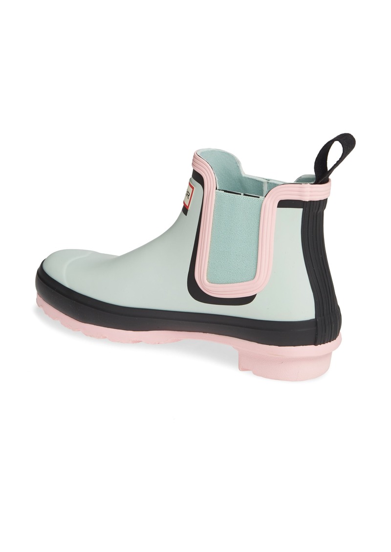 hunter color block rain boots