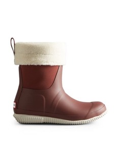 Hunter Original Insulated Slipper Boot in Muted Berry/White Willow at Nordstrom