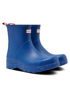 Hunter Original Play Waterproof Rain Boot in Dragonfly Blue/Primrose at Nordstrom
