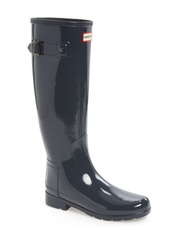 Hunter Original Refined High Gloss Waterproof Rain Boot in Dark Slate at Nordstrom