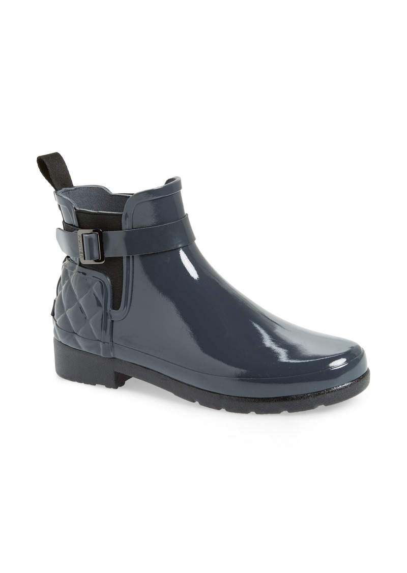 original refined quilted gloss chelsea waterproof boot
