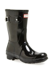 Hunter 'Original Short' Gloss Rain Boot in Black at Nordstrom