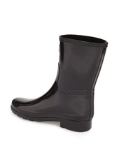 refined short gloss rain boot