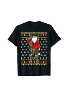 Hunter Santa Claus Hunting Ugly Christmas Sweater T-Shirt