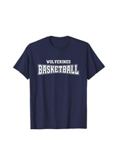 Hunter Wolverines Basketball Warp HS T-Shirt