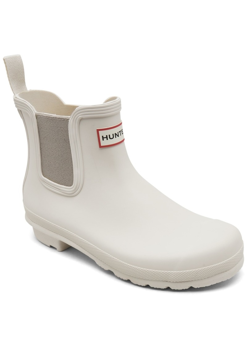 Hunter Women's Original Chelsea Boots from Finish Line - Ivory