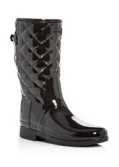 Hunter Women's Refined Quilted Gloss Rain Boots