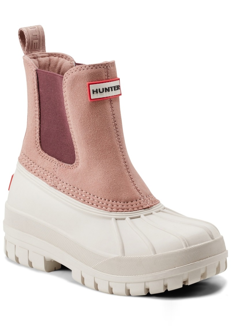 Hunter Women's Sutton Waterproof Casual Booties from Finish Line - Ivory