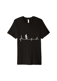 Hunter Hunting Dog Heartbeat Premium T-Shirt
