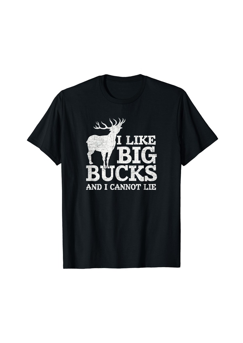 Hunter I Like Big Bucks and I Cannot Lie T-shirt Deer Hunting Shirt