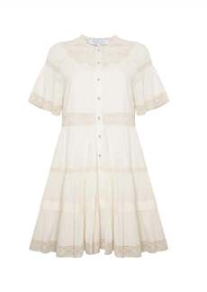 Hunter Newton Dress In Cream/lace