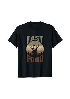 Retro Deer Hunting Shirt Fast Food - Funny Gift For Hunters T-Shirt