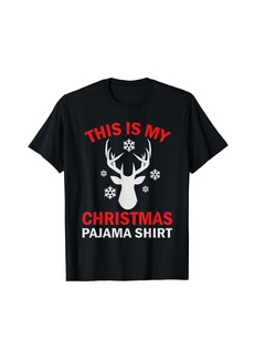 This Is My Christmas Pajama Deer Hunter T-Shirt