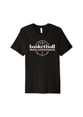 Wolverines Hunter Basketball Premium T-Shirt