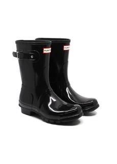 Hunter Women's Original Short Gloss Rain Boots In Black