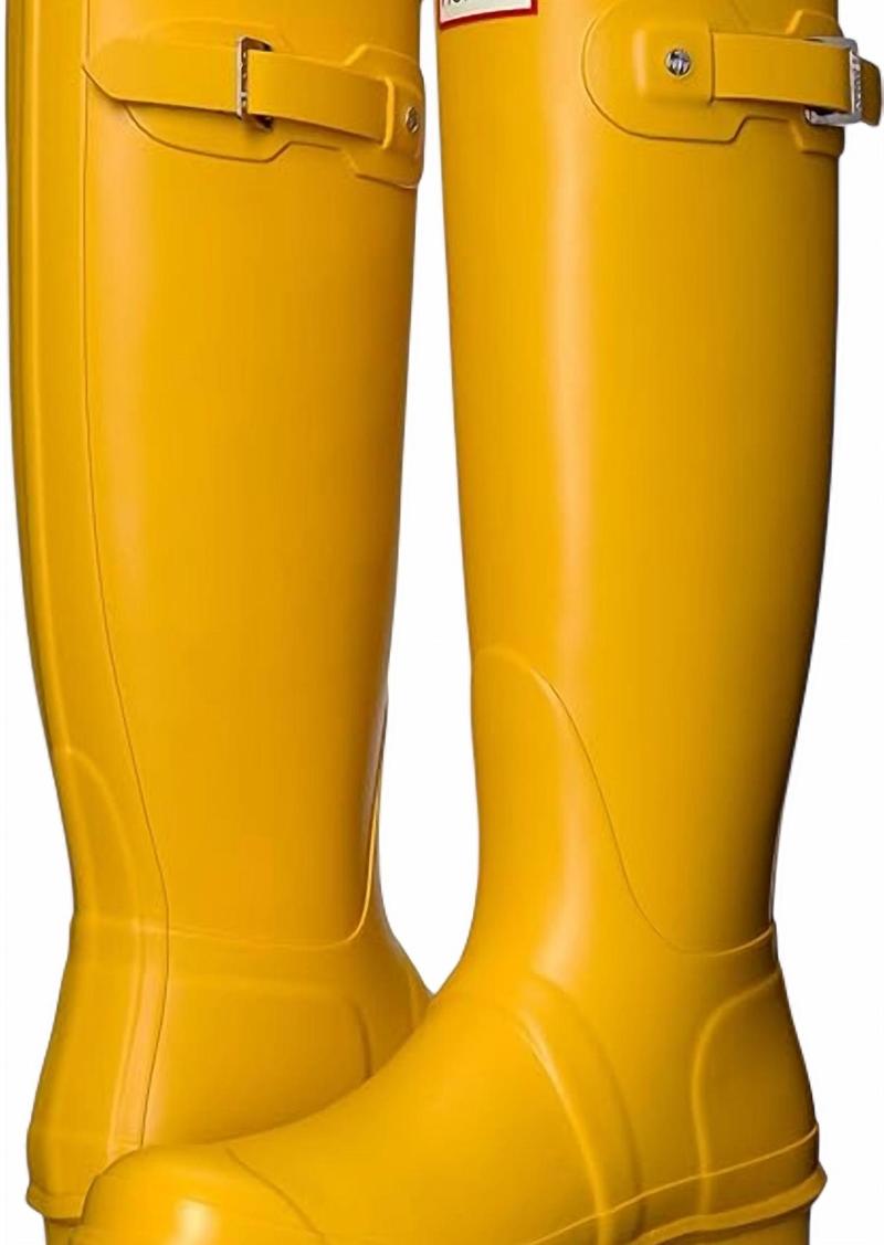 Hunter Women's Original Tall Rain Boot In Yellow