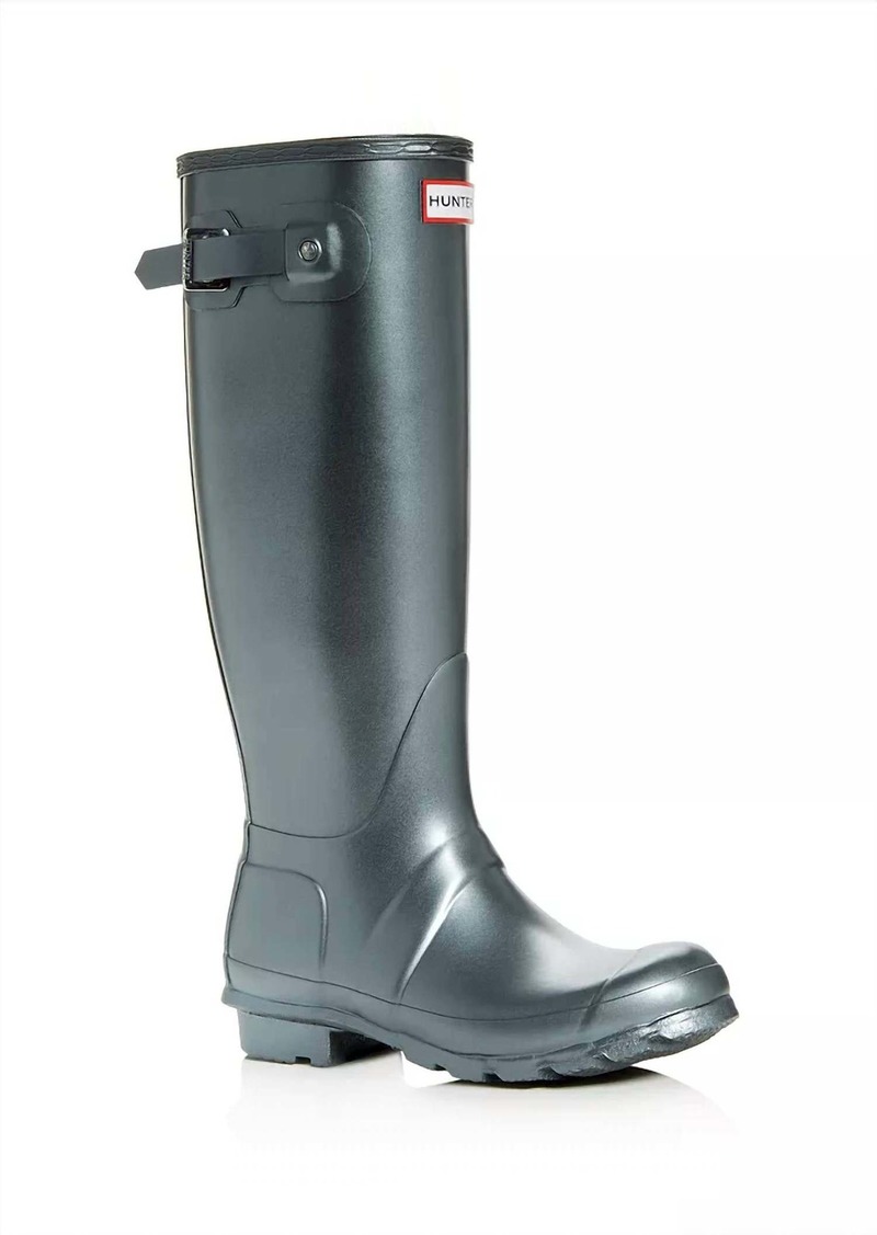 Hunter Women's Original Tall Wellington Boots In Black Nebula