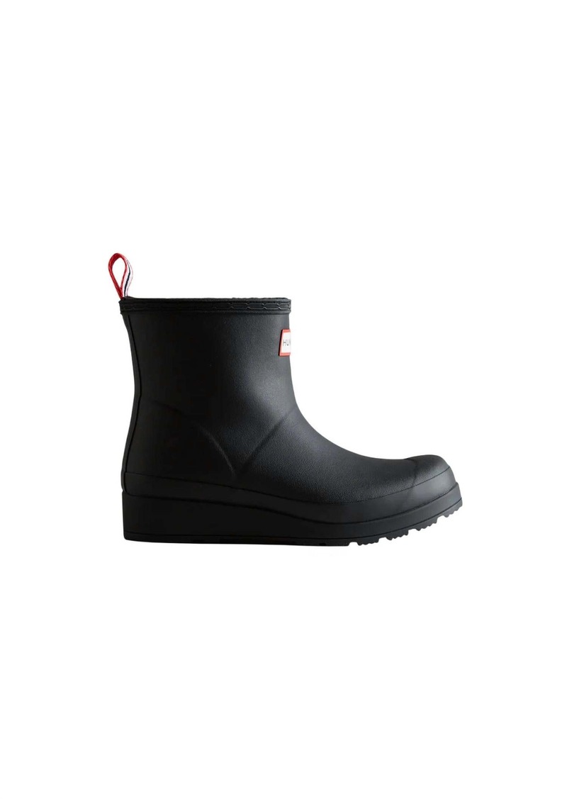 Hunter Women's Short Insulated Rain Boots In Black