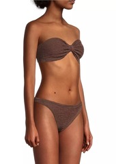 Hunza G Jean Bow Two-Piece Bikini Set