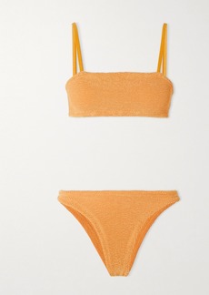 Hunza G Net Sustain Gigi Seersucker Bikini Top
