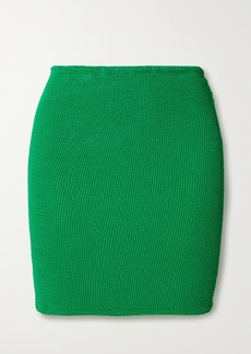 Hunza G Net Sustain Seersucker Mini Skirt