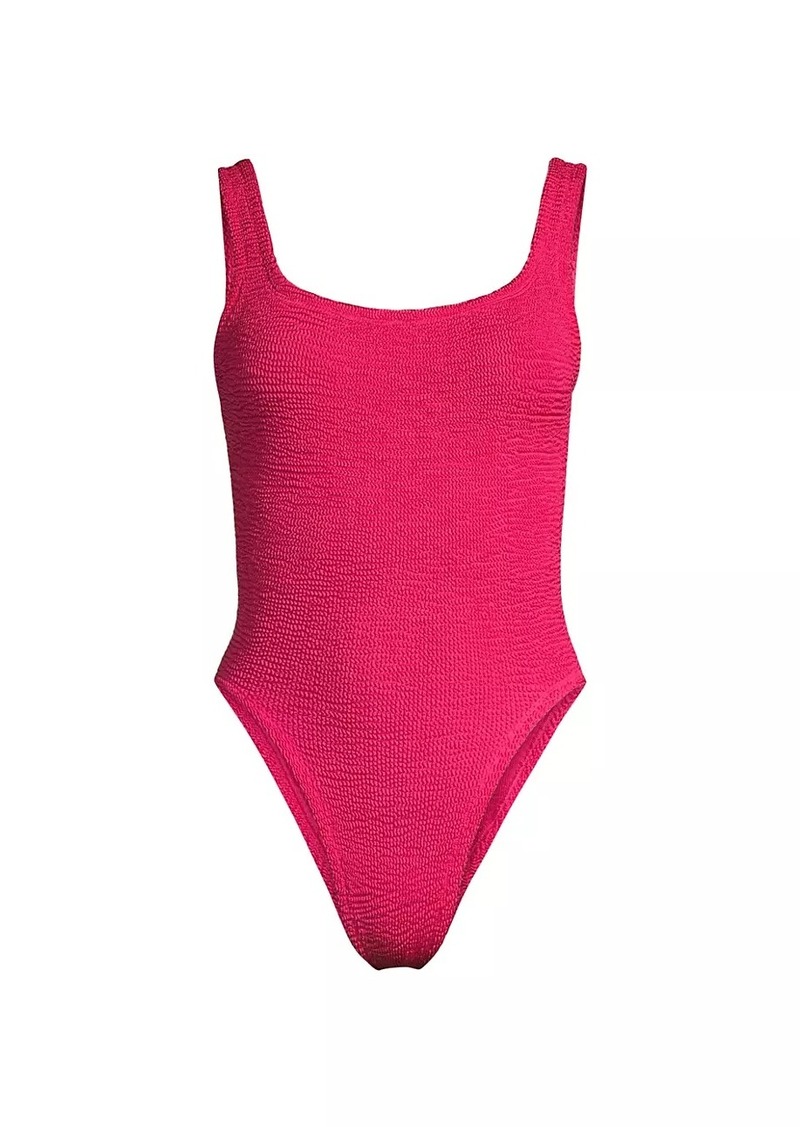 Hunza G Square Neck One-Piece Swimsuit