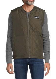 Hurley Faux Fur Lined Quilted Vest