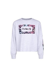Hurley French Terry Crew Neck Top (Big Kids)