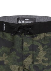 Hurley Big Boys Sharkbait Camo Boardshorts - Green Camo