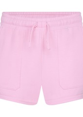 Hurley Big Girls French Terry Elastic Waistband Shorts - Black Heather