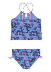 Hurley Big Girls Tri-Cutout Tankini Swimsuit - Tropic Turquoise