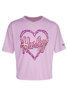 Hurley Boxy Spiral T-Shirt with Hair Tie