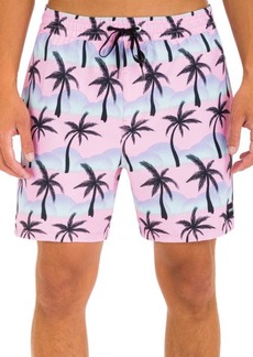 Hurley Cannonball Volley Swim Trunks in Pink at Nordstrom