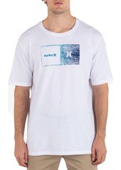 Hurley Everyday Halfer Gradient Short-Sleeve Tee, Men's, Medium, White