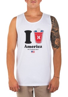 Hurley Everyday Washed Pong Tank Top in White at Nordstrom