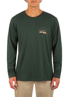 Hurley Everyday Washed Slider Long Sleeve Graphic Tee in Galactic Jade at Nordstrom