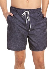Hurley Heather Volley Swim Trunks in Black at Nordstrom