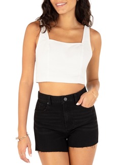 Hurley Junior's Cropped Tracy Tank Top - White