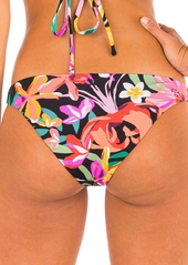 Hurley Juniors' Flora Pop Bikini Bottoms - Floral Pop Black Multi