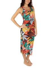 Hurley Juniors' Jungle Beach Midi Dress Cover-Up - Multi