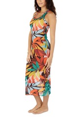 Hurley Juniors' Jungle Beach Midi Dress Cover-Up - Multi