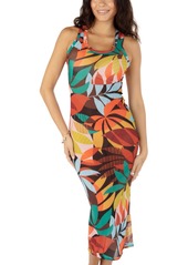 Hurley Juniors' Jungle Beach Midi Dress Cover-Up - Multi