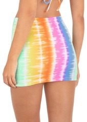 Hurley Juniors' Ombre Rainbow Cover-Up Mini Skirt - Watermelon