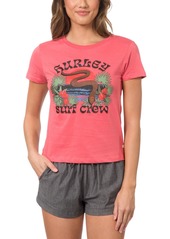 Hurley Juniors' Slither Cotton Snake-Graphic T-Shirt