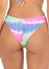 Hurley Junior's Tie-Dyed Rainbow Ombre Bikini Bottoms - Watermelon